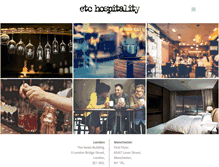 Tablet Screenshot of etchospitality.com